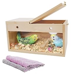 kathson Transparent Parakeet Nesting Box Parakeet