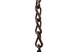RCH Hardware CH-S51-16-AC-3 Steel Basket Chain, Antique Copper (3 Feet)