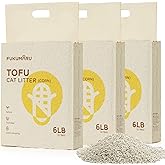 FUKUMARU Tofu Cat Litter - Natural Unscented, Dust Free, Flushable, Quick Clumping, Lightweight, Low Tracking Pellets, Effect