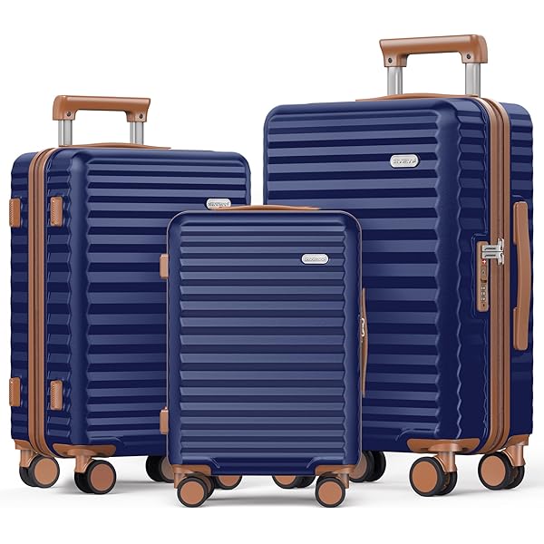 Amazon.com | SHOWKOO Luggage Sets 3 Piece 100% PC Ultra Tough