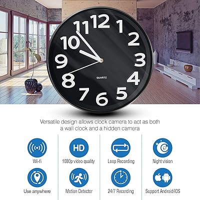 NinjaPro 2-in-1 Hidden Camera Clock with HD Video, Ghana Ubuy