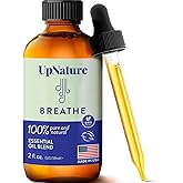 UpNature Breathe Essential Oil Blend - Essential Oils for Diffusers for Home and Humidifiers - Aromatherapy Oils for Breathin