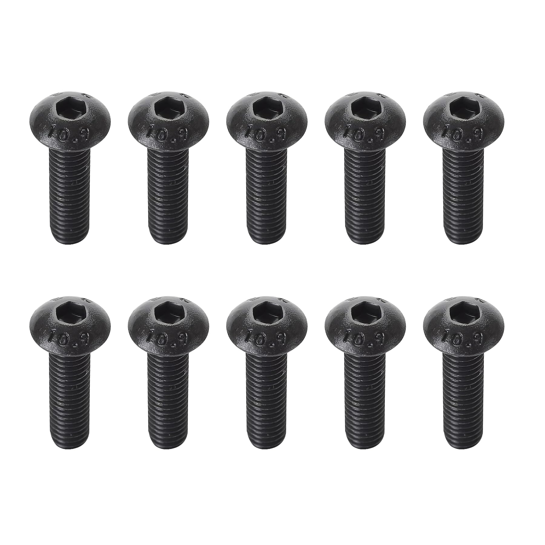 LEPEVNEY M8 x 16mm Alloy Steel Hex Socker Head Screws Thread Button Head Screw Bolt 10 Pcs