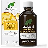 Dr. Organic Vitamin E Pure Oil Complex | Nourishes and Protects Skin, Enhances Elasticity, Natural, Certified Organic, Paraben & SLS-Free, 50 mL / 1.7 fl oz