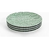TervisHome Melamine Dinner Plates - Set of 4 | Enchanted Garden Collection | Durable Stoneware-like Quality, Dishwasher Safe, Perfect for Indoor and Outdoor Use
