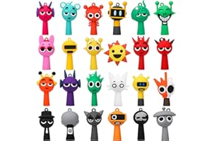 RECOUOU Action Figures Toy - Mystery Toys Figures Set, 2 Inch Anime Rhythm Game Action Doll Collection Toys, Figure Set for Home Cake Toppers Birthday Party Decoration Kids Fans Gifts (Multicolor-24PCS)