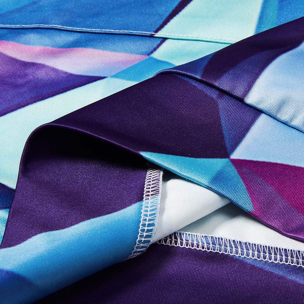 Bfustyle 3D Geometrie Gedruckt Slim Fit Langarm Hoodie Kleid Mit Kapuze Tunika Kleid Für Frauen Damen Teen Mädchen M