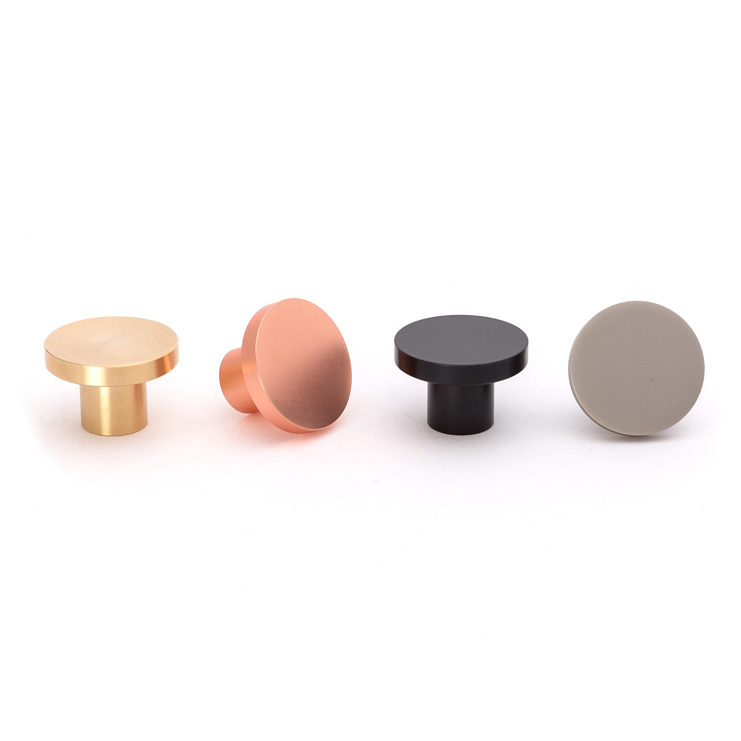 The Hairpin Leg Co. [HLC] Furniture Knobs - Modern Furniture Hardware - Cupboard Cabinet Handles Drawer Pulls [30mm/Industrial Nickel]