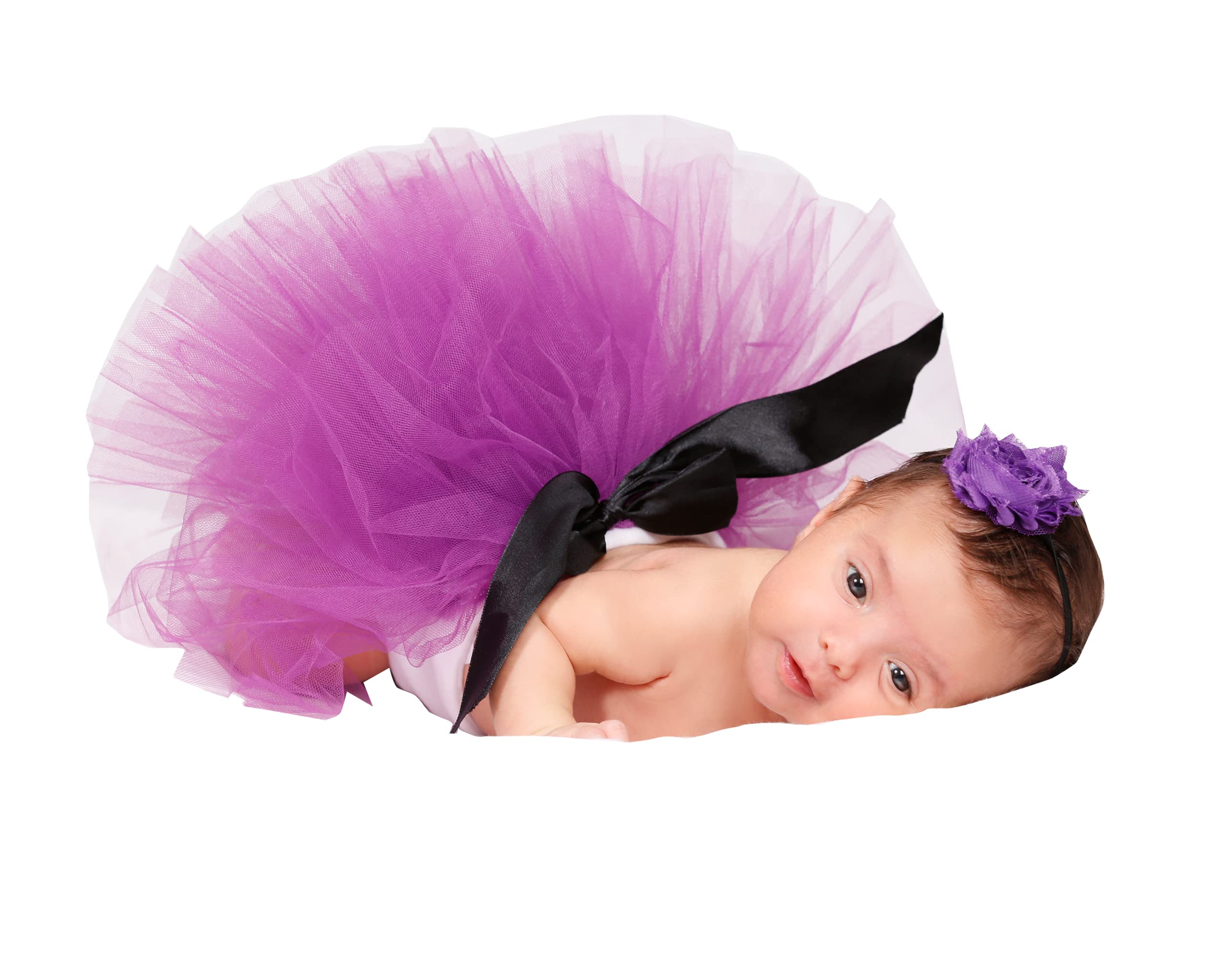 Newborn Baby Tutu Clothes Skirt Headdress Flower Photo Photography Prop Outfit (11)