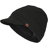 adidas Men's Griggs Brimmer Beanie with Brim – Standard Fit Winter Hat