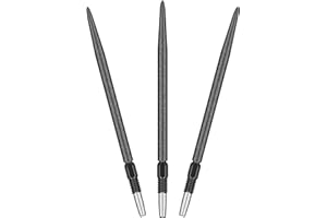 TARGET Darts Swiss Point SLK Luke Littler Dart Points (3 Pack Set of Tips) 35MM/42MM – Gold/Silver/Black | Rough Textured Dart Points, Replacement Steel Dart Tips, Professional Dart Accessories