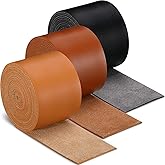 SilTriangle 3 Rolls Leather Straps for Crafts Single Sided Faux Leather Strips 2 mm Thickness 78.7 Inches Long for DIY Art Craft Projects Belt Tooling(2 Inch,3 Color)