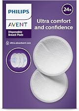 Philips Avent Disposable Breast Pads SCF254/24 Pack of 24 Transparent