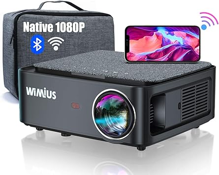 Amazon Com 5g Wifi Bluetooth Projector Wimius K1 8500l Video Projector Native 19x1080 Led Projector Support 4k 50 Keystone Zoom 500 Ppt Works With Fire Tv Stick Pc Dvd Ps4 Smartphones Electronics