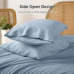 Shilucheng 100% French Linen Sheets - Queen Size