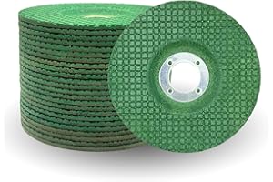 WA GRINDER 20PACK - 4 1/2"×1/8"×7/8" Flexible Grinding Wheel for Angle Grinder Metalworking, Zirconia Grain, 4 1/2 Inch Diameter, 1/8 Inch Thickness, 7/8 Inch Arbor, Grit 60 Depressed Center (Green) (20pcs)