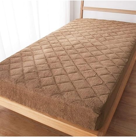 Amazon Nissen ニッセン ボックスシーツ 敷きパッド 一体型 パイル地 タオル地 綿100 マットレス 敷き布団 ブラウン クイーン ベッドパッド 敷きパッド オンライン通販