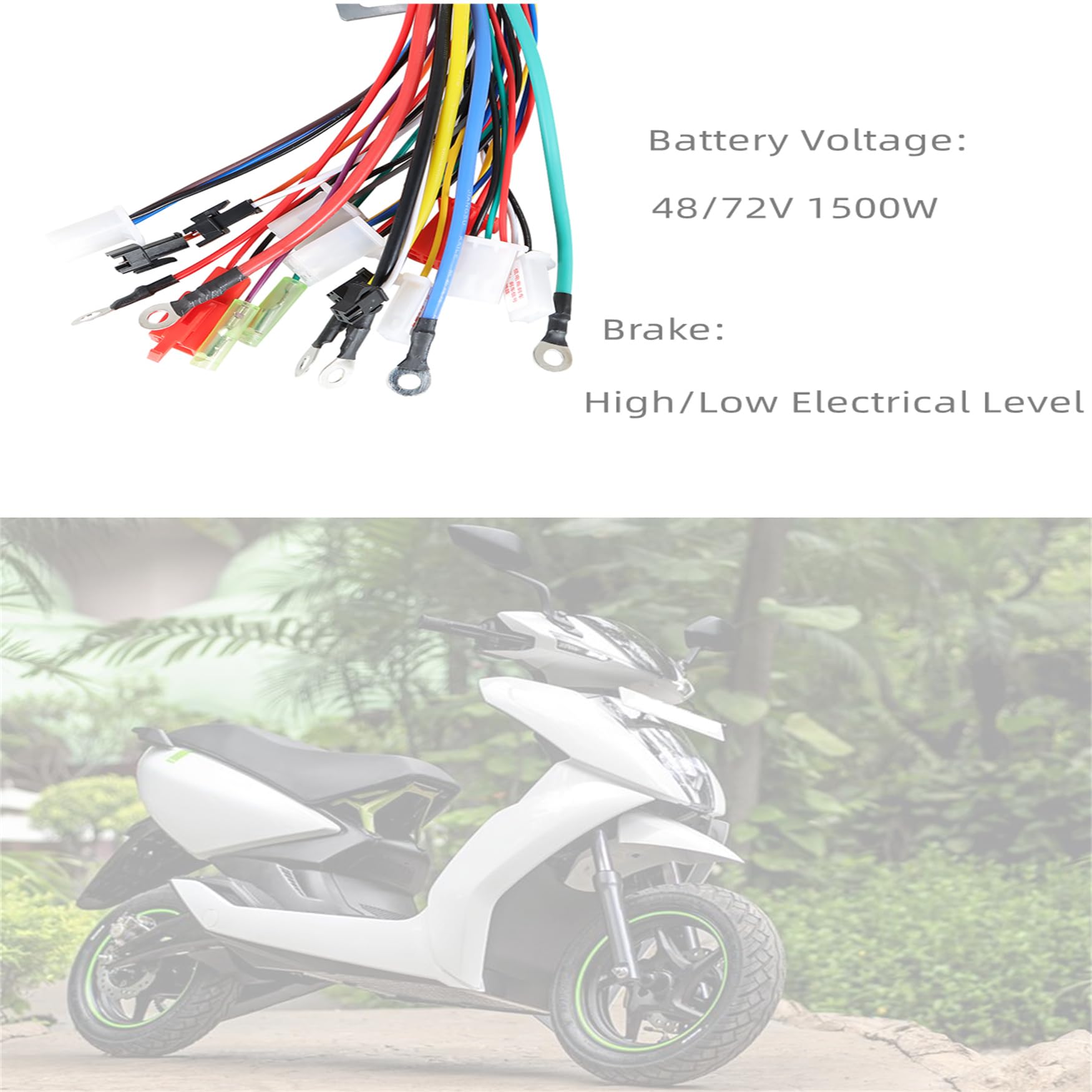 WFLNHB 48/72V 1500W Brushless DC Electric Motor Speed Control Box(2-mode) Replacement for Electric Bicycle Scooter