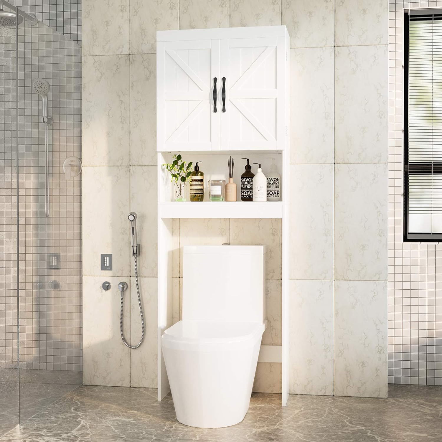 SRIWATANA Over Toilet Spacesaving Bathroom Laundry Storage