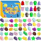200 Pcs Mochi Squishy Toy, Kawaii Squishies Bulk Party Favors for Kids 4-8 8-12 Boys Girls Toddlers Teens Gift for Christmas Birthday Classroom Prizes Goodie Bag Stuffers