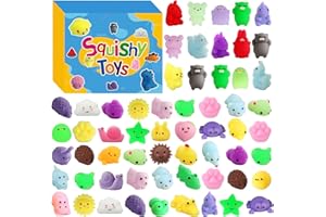 MANTYPLAY 200 Pcs Mochi Squishy Toy, Kawaii Squishies Bulk Party Favors for Kids 4-8 8-12 Boys Girls Toddlers Teens Gift for Christmas Birthday Classroom Prizes Goodie Bag Stuffers