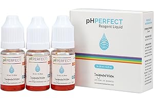 Invigorated Water pH Tester - Measures pH Levels of Water and Saliva - More Accurate Than pH Test Strips - pH Water Tester - pH Level Tester for Water - pH Tester Water Drops - pH Test Kit (3-Pack)