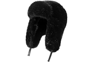 GILOTOP Trapper Hat with Ear Flaps Windproof Thermal Insulated Cap Ushanka Earflap Winter Hats for Women and Men