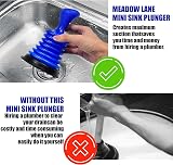 Fizzix Sink Plunger Toilet Unblocking Drain Kitchen Bathroom Mini Durable view 6