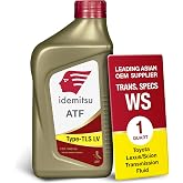 Idemitsu ATF Type TLS-LV (WS) Transmission Fluid &ndash; 1 Quart | For Toyota/Lexus/Scion WS Spec | Fuel Economy Optimized &amp; Anti-Shudder | ISO &amp; IATF Certified