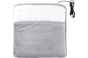 Electric Foot Warmer - Soft Rechargeable,Heating Pad for Feet - for Daily Home Rest Desk Relaxation Indoor Bedroom Winter Wel