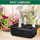 WY8 10 Pack Seed Trays 120 Cells with Dome Base Humidity Adjustable Grow Kit view 5