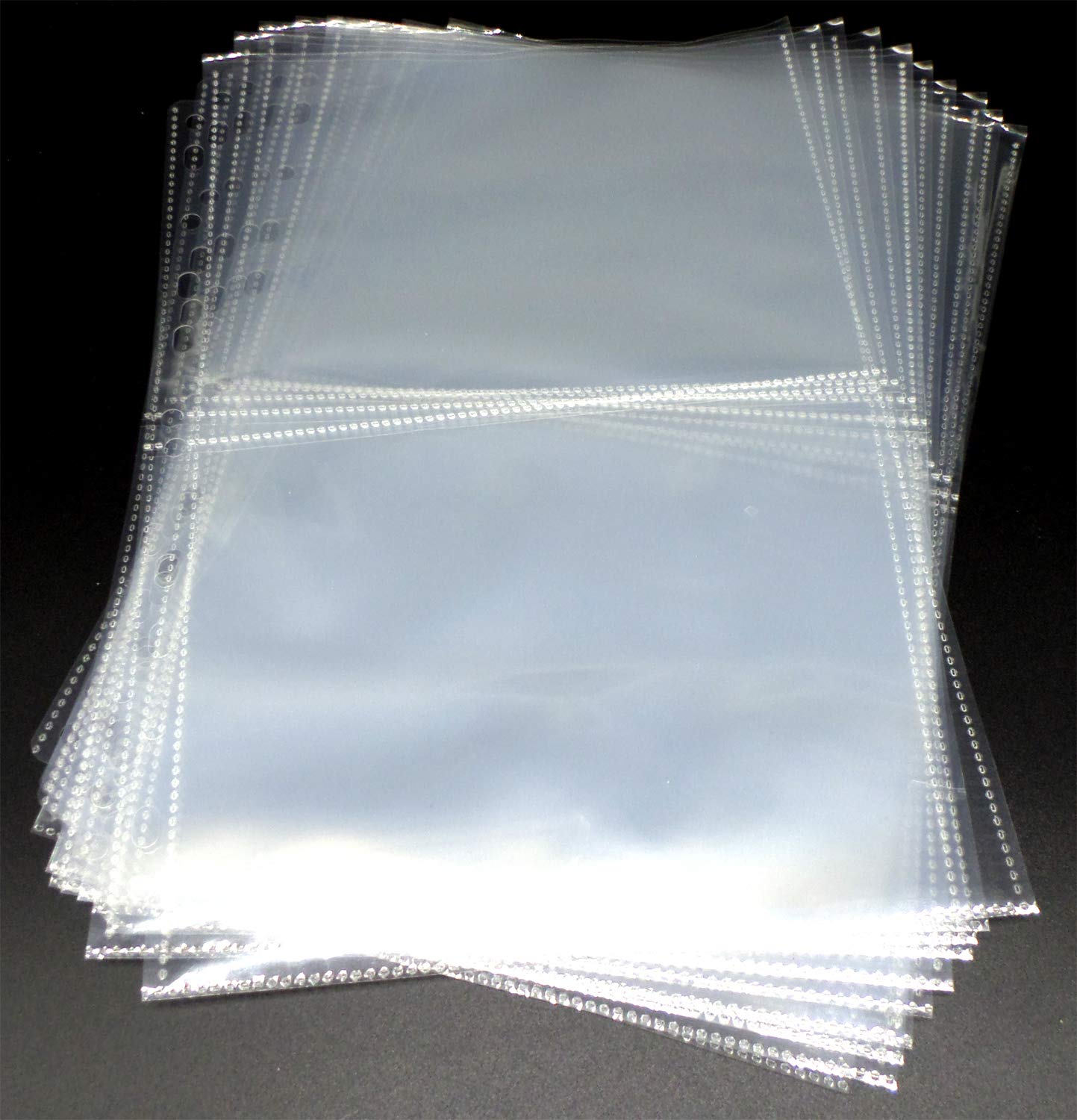 docsmagic.de 10 2-Pocket Album Pages 5" x 7" - Photo Postcard - 181 x 141 mm - 11-Hole