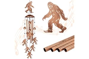 GDNSFIT Bigfoot Wind Chimes for Outside, Metal Windchimes Outdoors, Bigfoot Gifts for Women/Men, Memorial/Birthday Gifts, Garden Decor for Outside, Patio or Yard, Durable Chimes for Outdoors