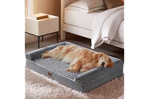 BFPETHOME Dog Beds for Large Dogs, Orthopedic Dog Bed for Medium Large Dogs,Big Waterproof Couch Pet Bed with Removable Washable Cover