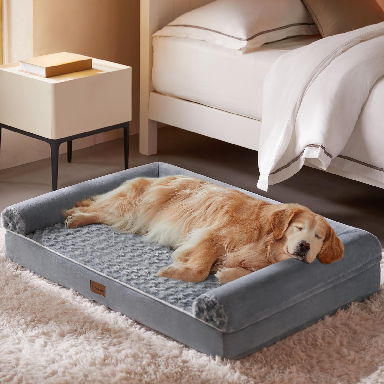 Photo 1 of ***Factory seal***
BFPETHOME Dog Beds for Large Dogs, Orthopedic Dog Bed for Medium Large Dogs,Big Waterproof Couch Pet Bed with Removable Washable Cover