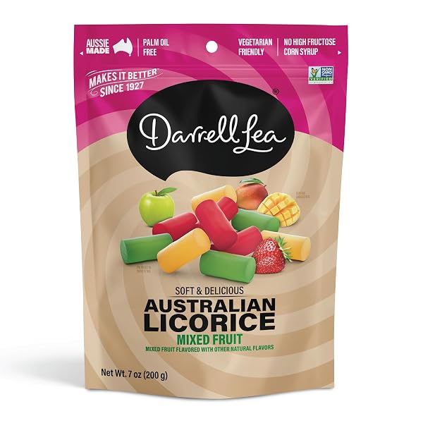 DARRELL LEA SOFT AUSTRALIAN LICORICE, NON-GMO, NO PALM...