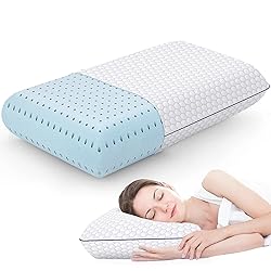 CushyOasis Memory Foam Pillows for Side, Back and