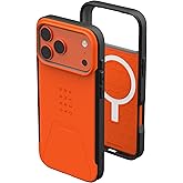 URBAN ARMOR GEAR UAG Designed for iPhone 17 Pro Max Case Civilian - Compatible with MagSafe Military Grade Protective Cover, Orange