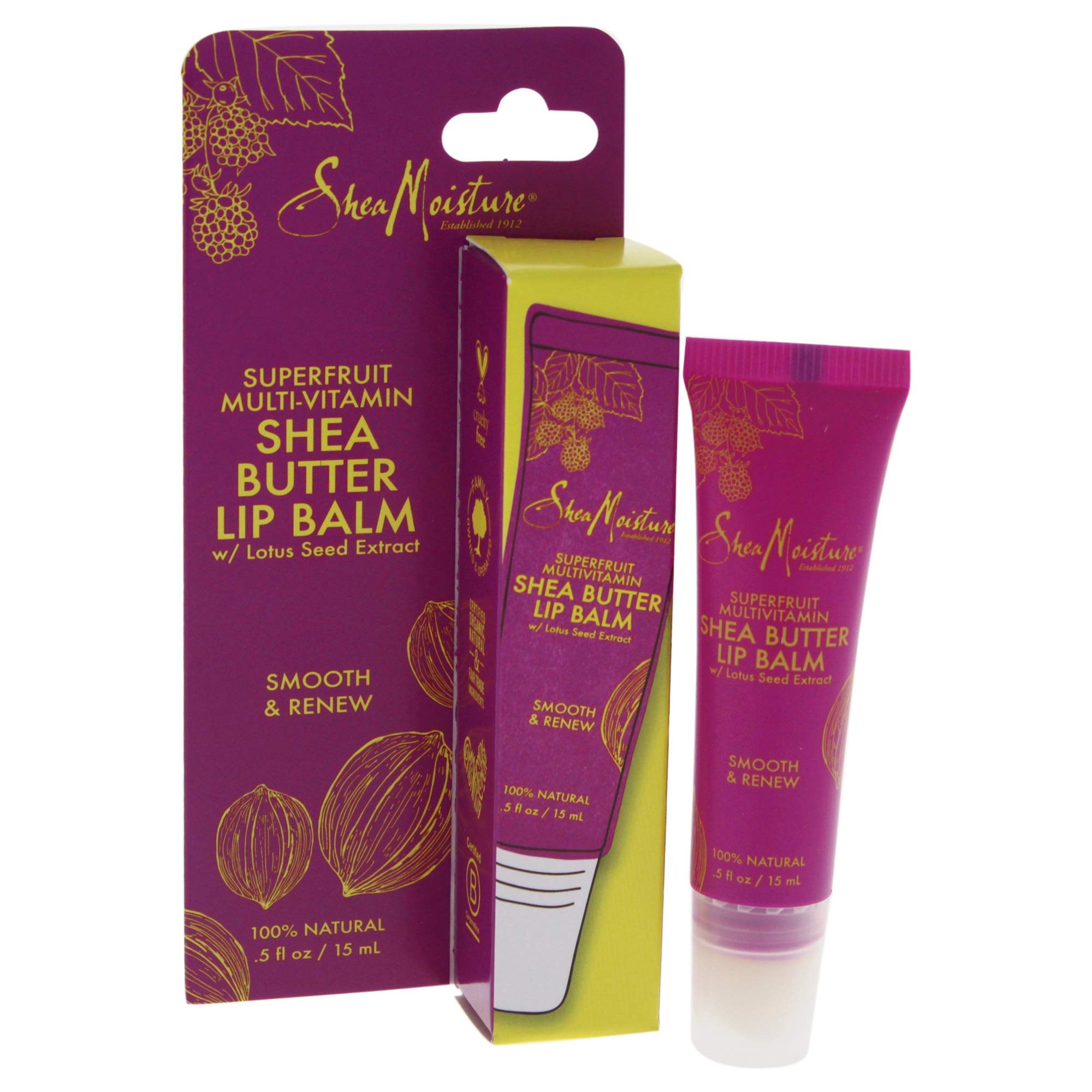 Shea Moisture Super Fruit MultiVitamin Butter Lip Balm Care For Unisex
