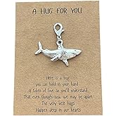 AMOBESTER Shark Clip on Charms Sea Animal Zipper Pull for Shark Lover