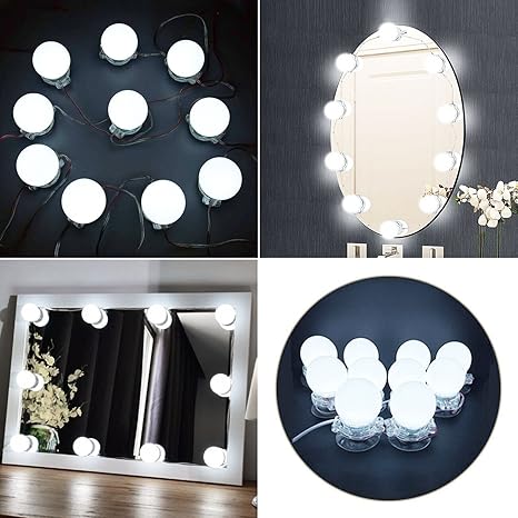 Hollywood Stil dimmbare LED Glühbirnen,BEQOOL LED Ball Licht für