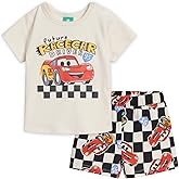 Disney T-Shirt and French Terry Shorts Outfit Set Newborn to Little Kid Sizes (Newborn - 5)