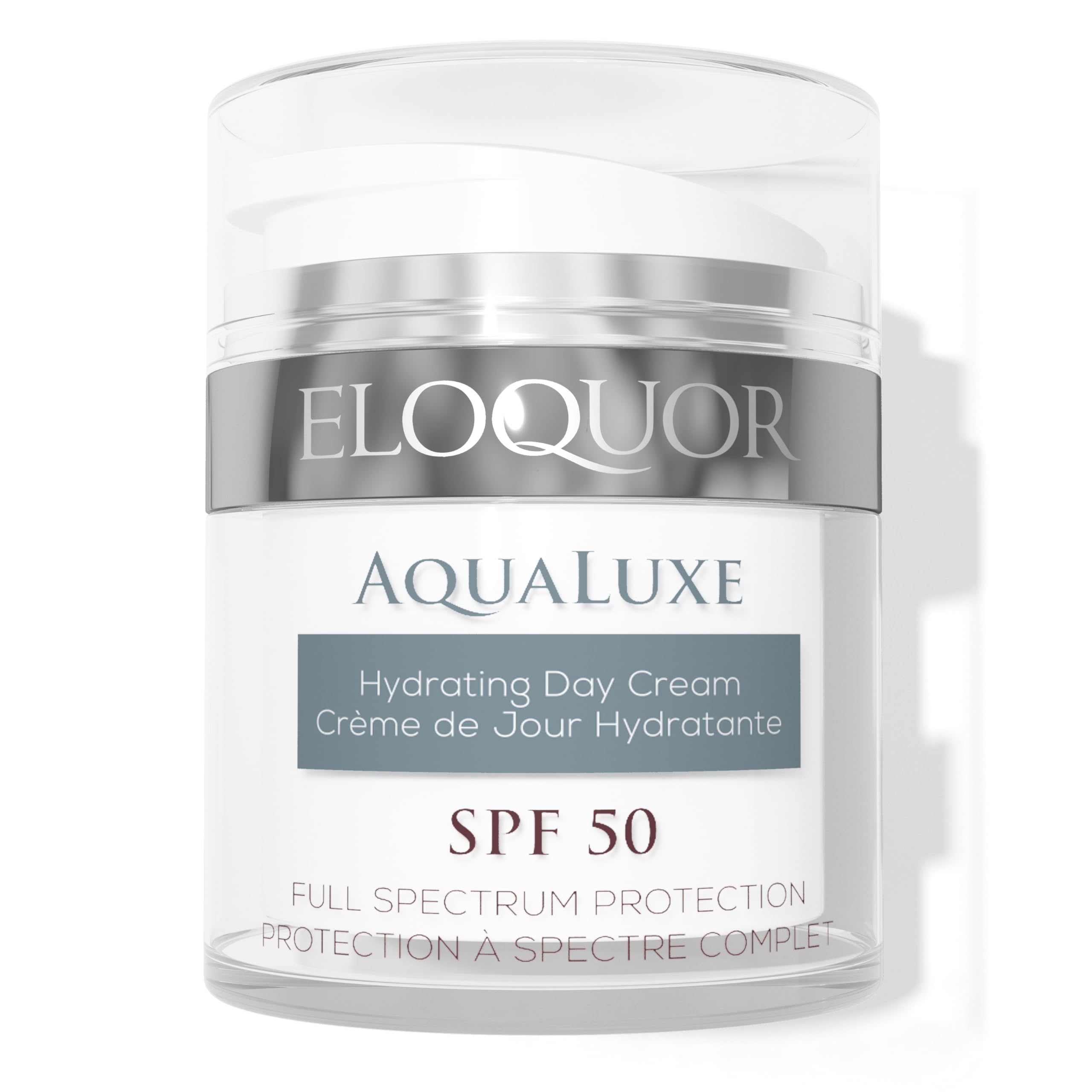 Eloquor London AquaLuxe Hydrating Day Cream, SPF 50 Advanced Daily Protection, 30ml