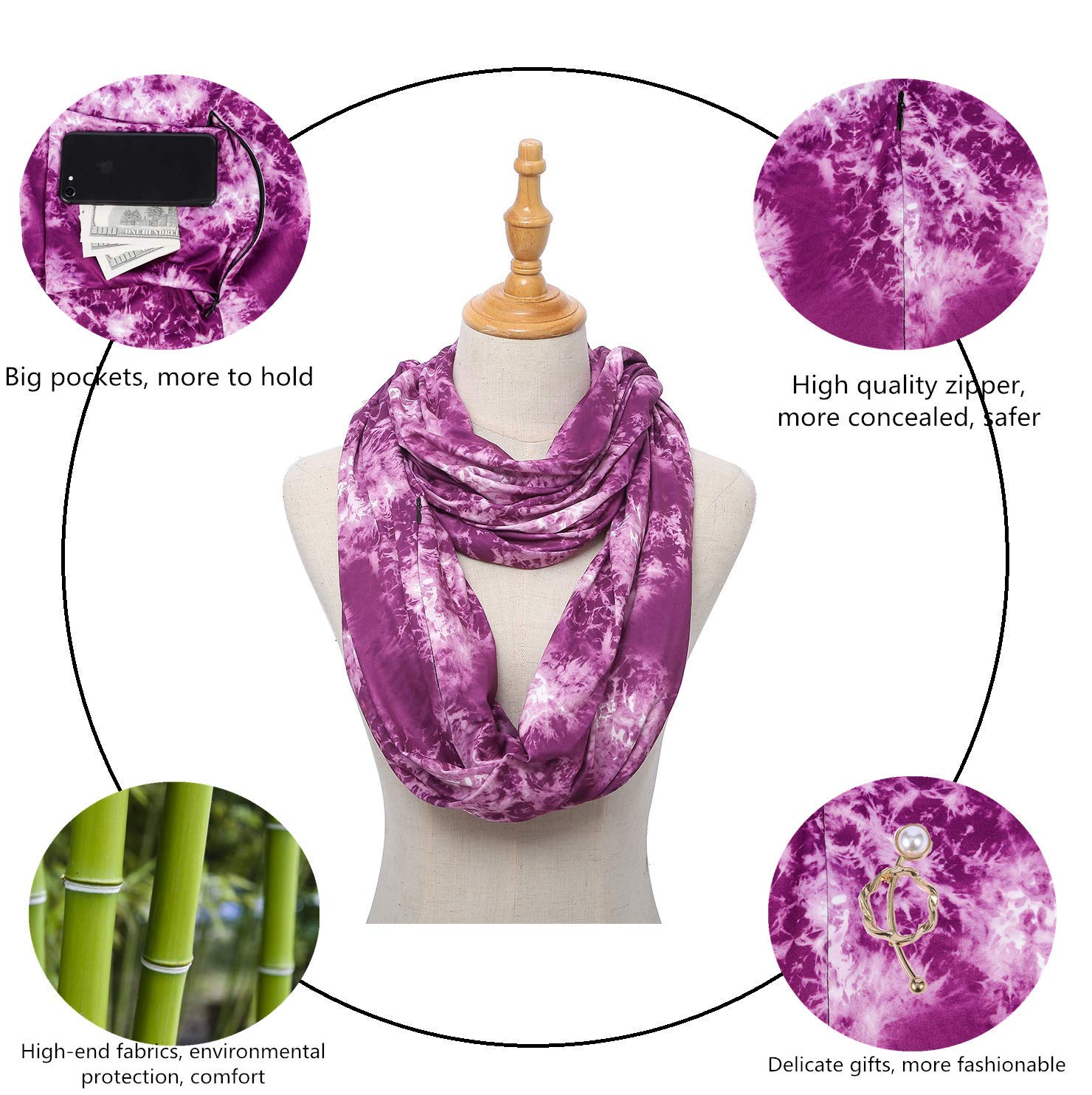 Travel Scarf Men Infinity Scarf,Women's Fashion Scarf for Autumn Winter All Saints' Day Travel Scarf Men Infinity Scarf,Women's Fashion Scarf for Autumn Winter All Saints' Day