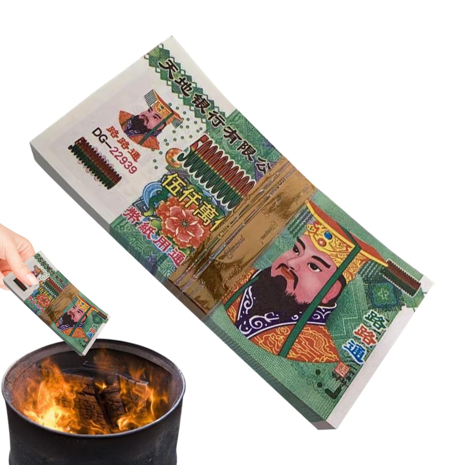 Joss Papier für antike Währung – Spirituelles Silber für Segen | Kultzubehör Glücksbringer für Obon Party und Qingming Party Opfer
