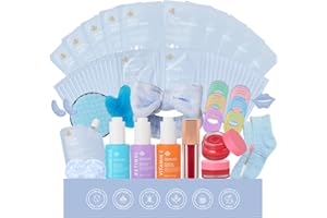 RA ROSA ACCA 55 Pcs Face Sheet Masks Skin Care, Bio-Collagen Overnight Hydrogel Mask for Women & Men, Under Eye Patches, Gel Lip Mask, Lip Scrub, Face Serum, Christmas, Mother's Day, Valentine's, Birthday, Dad