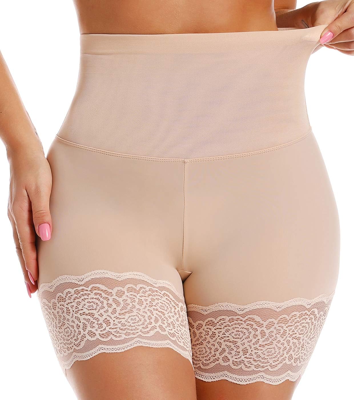 high waisted lace shorts