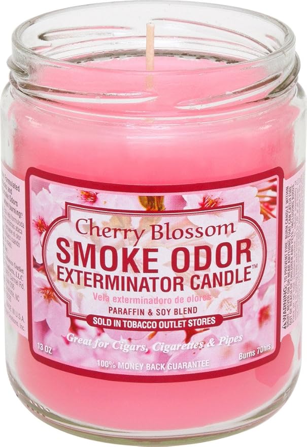 Smoke Odor Exterminator 13 Oz Jar Candle Cherry Blossom Home & Kitchen