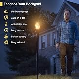 Everbeam P1 Solar Torch Light 96 LED Outdoor Flame 2 Pack IP65 - Waterproof view 2