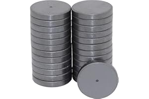 Creative Hobbies Ceramic Industrial Magnets - 1 Inch (25mm) Round Disc - Ferrite Magnets Bulk for Crafts, Science, Refrigerator or Whiteboard - 25 Piece Pack